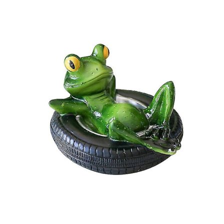 Frø-formet Havefigur, Flydende Damdekoration