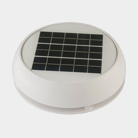 Marinco 3" Day & Night solcellsventilator, plast vit