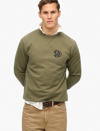 Superdry Merchant Sweatshirt - Khaki green - M
