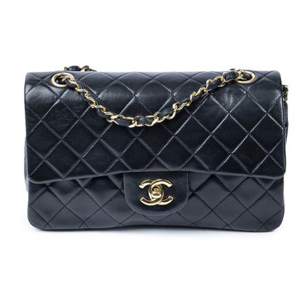 Chanel Vintage Pre-owned Handbags Sort, Herre Vintage Tasker, Størrelse: ONE Size