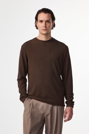 NN.07 Clive T-Shirt Herren Braun Baumwollmix