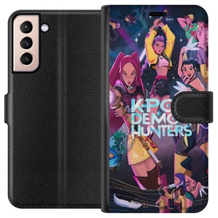 Kompatibel Tegnebogsetui til Samsung Galaxy S21 Kpop Demon Hunters Fuld Hold Idol Kamp Scene Blades Magisk Kraft