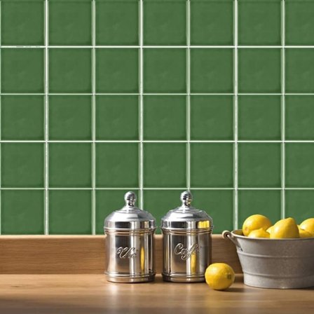 10-pak fliseklistermærker 15x15 cm, vandtætte vægklistermærker, vægdekoration til køkken & badeværelse_OF