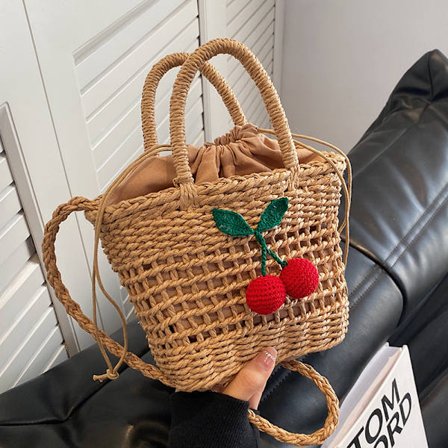 Små halmbøtter til kvinner sommer crossbody vesker dame reise vesker og håndvesker kvinnelig skulder messenger veske