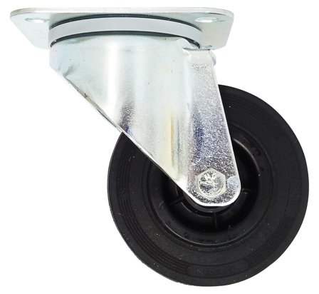 Tente 3370PVR100P62 Leddhjul gummi, plate 105 x 85 mm 100 mm, Garasjeinnredning & oppbevaring