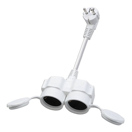 Utendørs IP44 Vanntett Dobbel Stikkontakt 16A 250V Fleksible Skjøteledninger med Plugger for Bruk på Byggeplasser