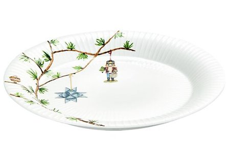 Tallerken Jul Hvit 27CM