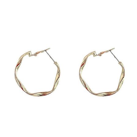 Ørestikker Spiral Runde Nye Mode Store Cirkel Hoop Øreringe Til Fest