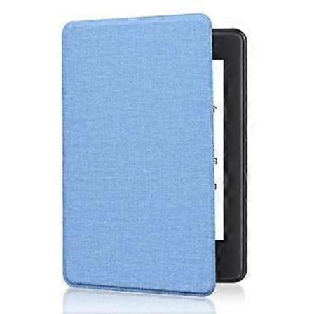 Beskyttende etui for Paper White 12. generasjon 2024 7 tommer TPU Stoffteksturdeksel Ripebestandig og Fallbeskyttelse himmelblå