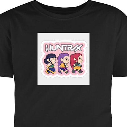 Lapsen t-paita Kpop Demon Hunters Huntrix Chibi Trio Söpö Idol Piirrosjännitys Hauskaa