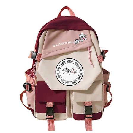 Stray Kids Reppu - Korean tyyli Felix koululaukku pojille ja tytöille Mochila -opiskelijoiden reppu