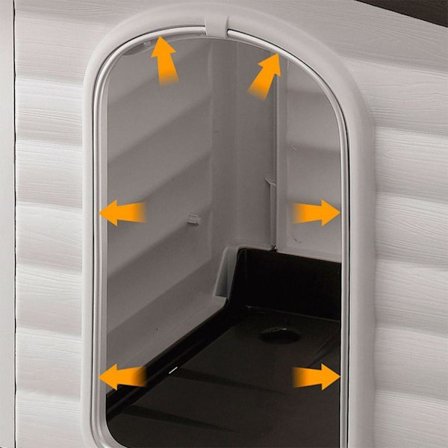 Ferplast Hundkoja Villa 90 grå 88x72x65 cm 87255099