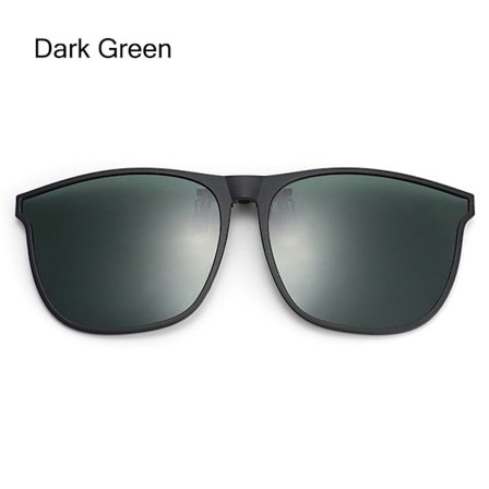 Polarized Clip On Solbriller menns bilførerbrille MØRKEGRØNN