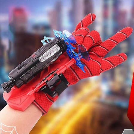 Spider-Man Handske Net Skydende Dart Blaster Launcher Spiderman Legetøj Gaver til Børn