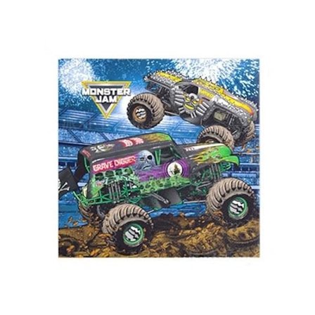 20 st Monster Truck Servetter Kalas Tillbehör Födelsedagsdekorationer