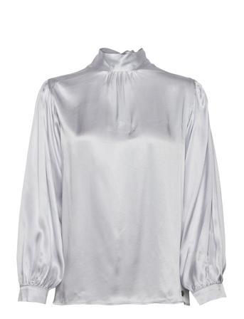 Alvesta Special Occasion Blouse Bluse Langermet Blå Tamaris Apparel*Betinget Tilbud