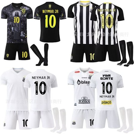 Xbi- Multi-stil brasiliansk liga nr. 10 Neymar fodboldtrøje