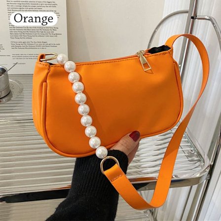 Motevesker for kvinner PU lær håndveske ORANGE orange