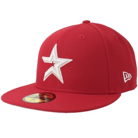 New Era - MLB Röd fitted Keps - Houston Astros 59FIFTY Scarlet/Gray Uv Fitted @ Hatstore