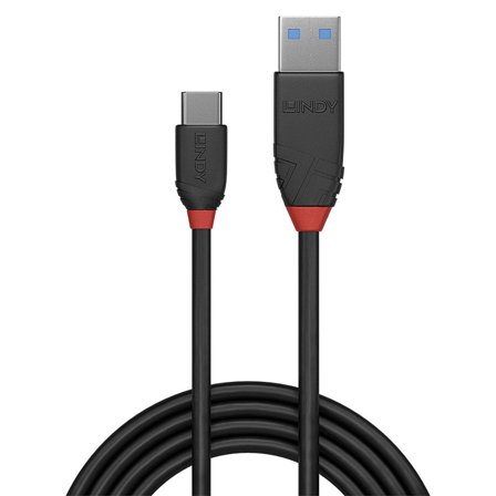 Lindy 0.15m USB 3.1 Type A to C Cable 3A Black L.. Factory Sealed