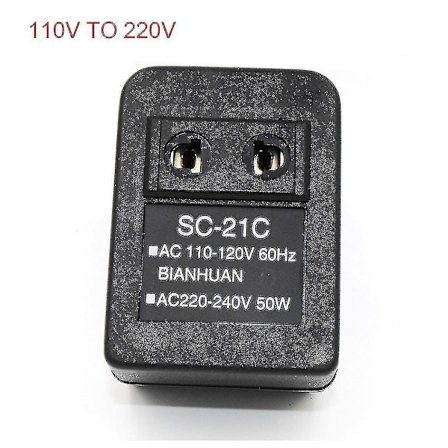 AC til 110V/110V til AC Strømspændingskonverter 20W Adapter Rejsetransformator Regulator