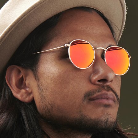 Dandy Rosa Polariserade Solglasögon för män - Retrosolglasögon