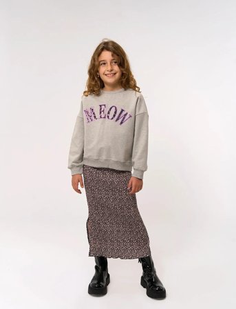 The New Tnpolina Os Sweatshirt - Grey - 134/140