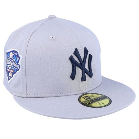 New Era - MLB Grå fitted Keps - New York Yankees Side Patch 59FIFTY Grey Fitted @ Hatstore