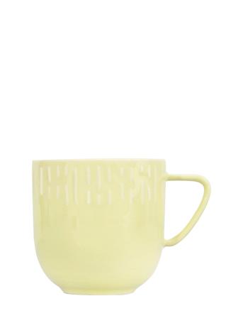 Confetti Mug W/Relief 1 Pcs Giftbox Home Tableware Cups & Mugs Coffee Cups Yellow Aida