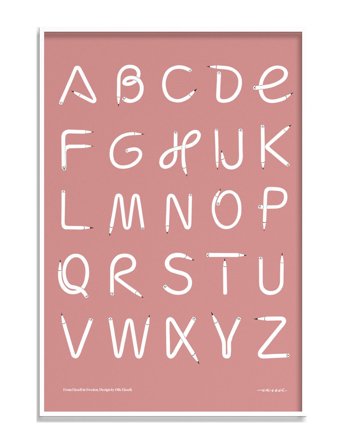 A-Z / Pink Patterned Olle Eksell