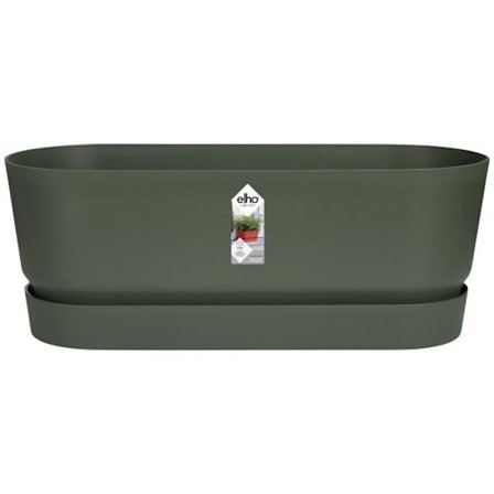 Oval Planter Greenville - Plast - Ø50 - Leaf Green
