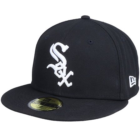 New Era - MLB Svart fitted Keps - Chicago White Sox Authentic On-Field 59Fifty Black Fitted @ Hatstore