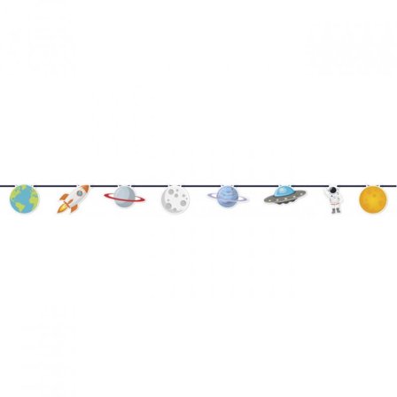 Banderoll Rymden - 230 cm - Rymden Kalas Dekoration - Kalaslagret.se