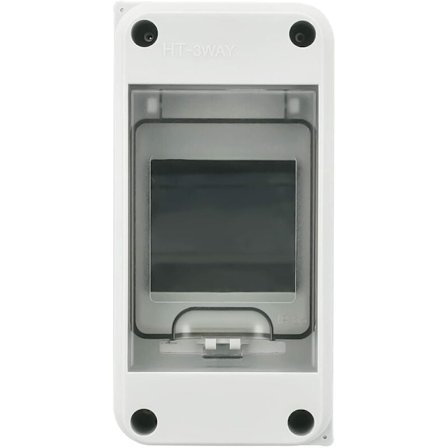 IP65 Vanntett Elektrisk Utendørsboks, 3 Moduler, ABS Plast, Kontrollskap, Modulær Koblingsboks (3 Veis)