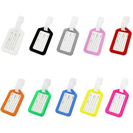 10 Plastbagasjemerker Koffert ID-merker Bagasjeidentifikatorer Reisetilbehør Flyveske Merker Reise-ID Bagasjemerke