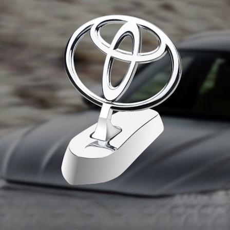 Bil foran tredimensionelt bil logo zinklegering foran logo lodret logo modifikation dekoration(toyota)