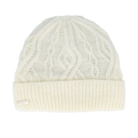 Seeberger - Weiss cuff Mütze - Knitted beanie White Cuff @ Hatstore