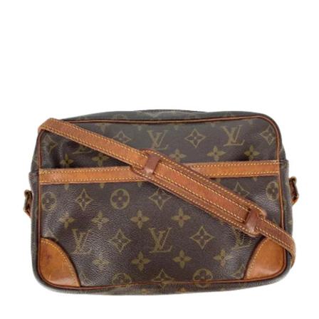 Louis Vuitton Vintage, Pre-owned Coated canvas crossbody-bags Bruin, unisex, Maat:ONE Size
