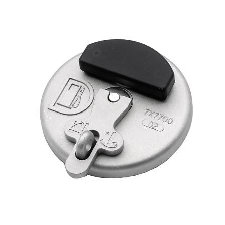 Lukittava polttoainesäiliön korkki 7x7700 kaivinkoneille D6r D5c 311d 312d 320d 321d 323d Harmaa