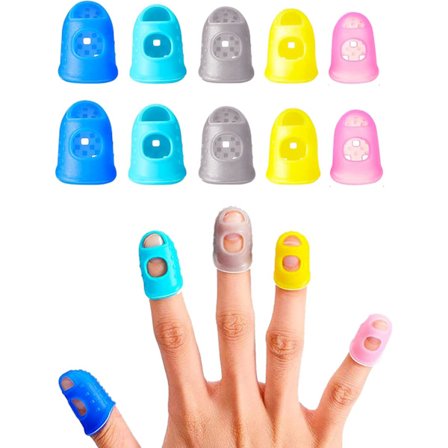 15 kpl Avoimia Kumisormia Toimistoon, Liukumattomat Sormisuojat