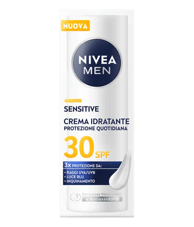 Nivea Men Sensitive Crema Idratante Protezione Quotidiana SPF30