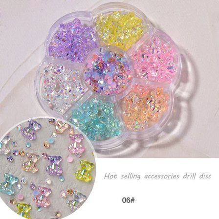 Nail art Blanda färger 06