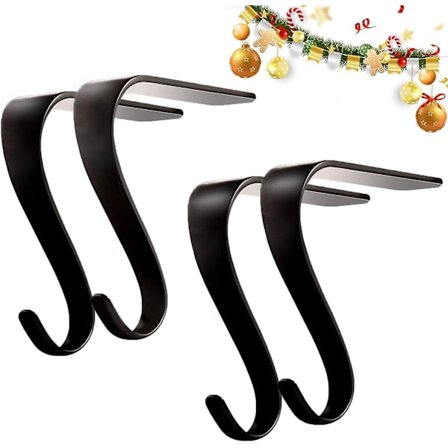 4 Julstrumporhållare Metall Spisstrumporhake Girlang