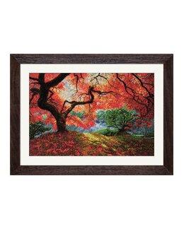 Stickpackung Bild Herbstsonne