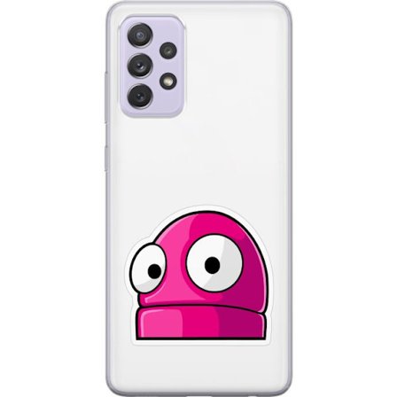 Kompatibel Mobilcover til Samsung Samsung Galaxy A52s 5G Rosa tegneseriefigur med store øjne i legende og humoristisk stil