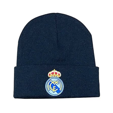 Gos- Fotbollsfansklubbens emblem stickad vintermössa stretch beanie Real Madrid - Svart, SD