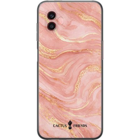 Yhteensopiva Puhelinkuori Samsung Samsung Galaxy Xcover6 Pro Cactus and Friends – RoseGoldFlow