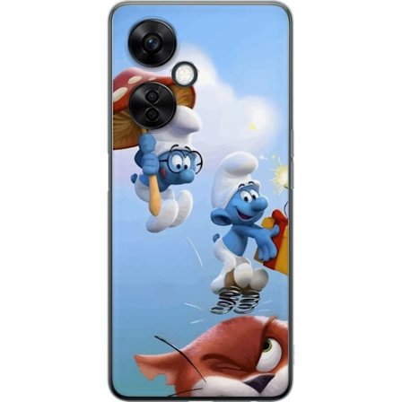 Kompatibelt Mobilskal till OnePlus OnePlus Nord CE 3 Lite Smurfarna tecknad blå figurer retro affisch serie Schtroumpfs barndoms barndom serie design
