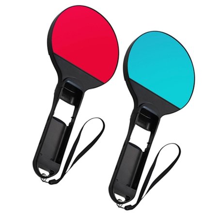 1 par bordtennisracket med 2 handledsband ABS för Nintendo Switch