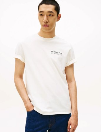 Tommy Hilfiger Hilfiger Herald Back Graphic Tee - White - S